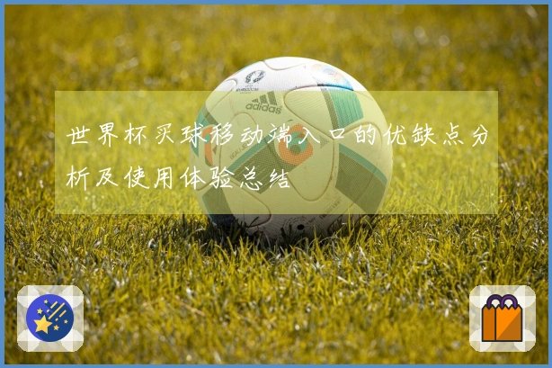 世界杯买球移动端入口的优缺点分析及使用体验总结